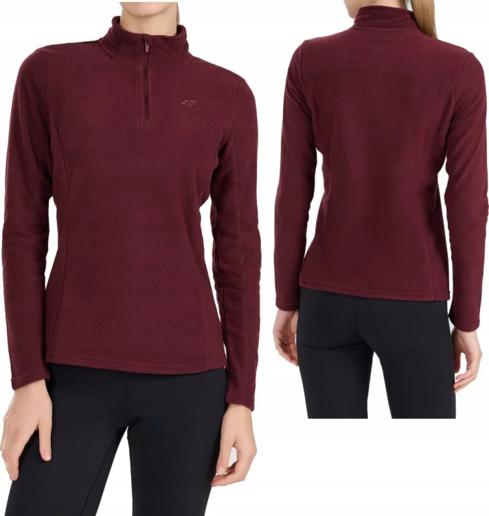 Damski polar 4F bluza polarowa FLEF084 60S burgundowy