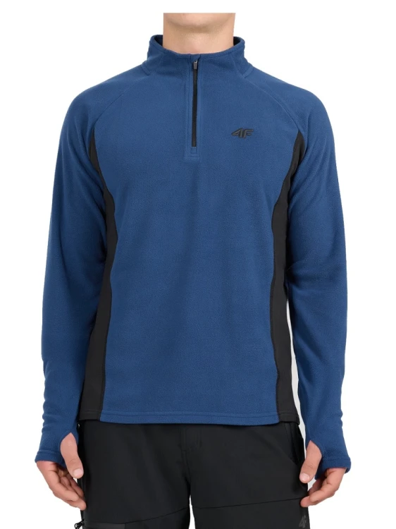 Męski polar 4F bluza polarowa FLEM093 32S denim