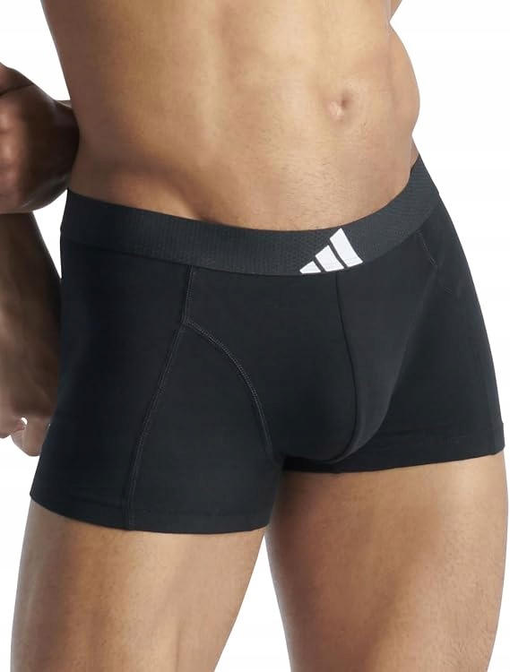 Bokserki męskie ADIDAS Active flex cotton 2-pak 4AM020 czarny