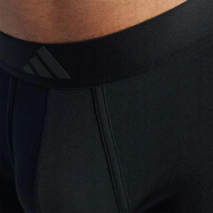 Bokserki męskie ADIDAS Active flex cotton 2-pak 4AM008 czarny