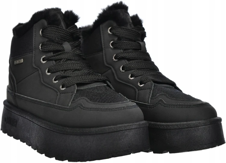 Damskie buty Big Star ocieplane UU274167 czarny