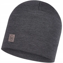 Ciepła czapka Buff MERINO HEAVYWEIGHT BEANIE 111170/937 szary