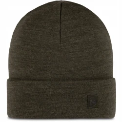 Ciepła czapka Buff MERINO HEAVYWEIGHT BEANIE 111170/843 khaki