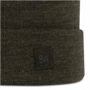 Ciepła czapka Buff MERINO HEAVYWEIGHT BEANIE 111170/843 khaki