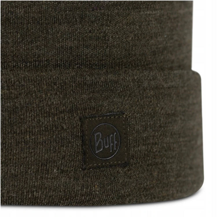 Ciepła czapka Buff MERINO HEAVYWEIGHT BEANIE 111170/843 khaki