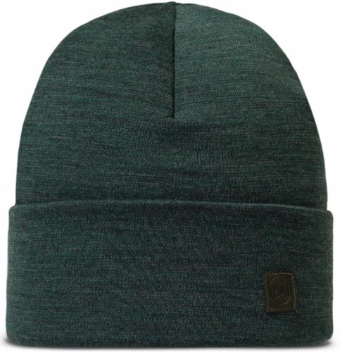 Ciepła czapka Buff MERINO HEAVYWEIGHT BEANIE 111170/809 zielony