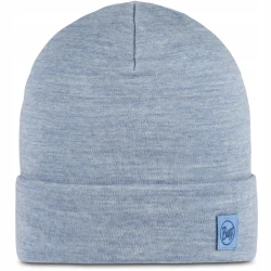 Ciepła czapka Buff MERINO HEAVYWEIGHT BEANIE 111170/704 niebieski