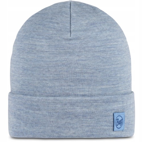 Ciepła czapka Buff MERINO HEAVYWEIGHT BEANIE 111170/704 niebieski