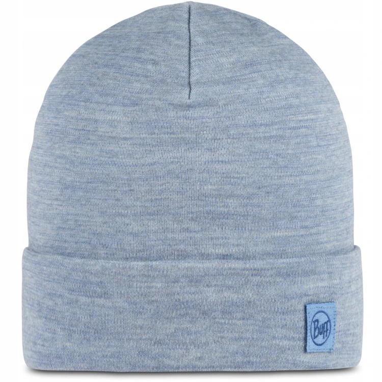 Ciepła czapka Buff MERINO HEAVYWEIGHT BEANIE 111170/704 niebieski