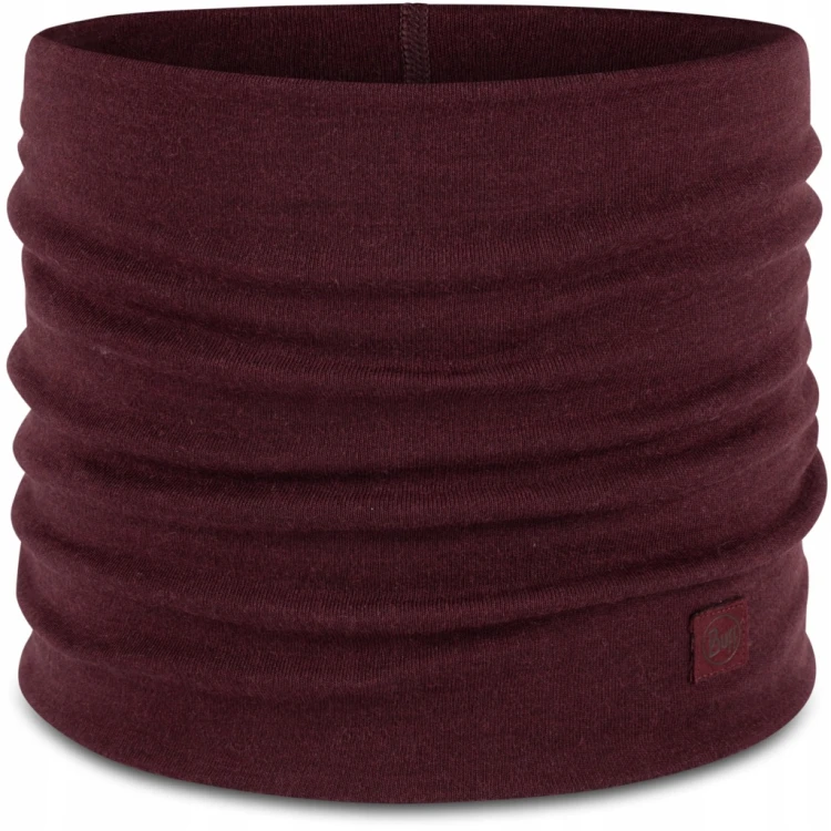 Komin chusta na szyję Buff bandana merino heavyweight 113018-653 bordowy