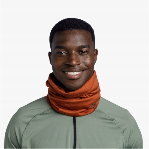 Komin bandana chusta BUFF Merino Lightweight 113010 330 pomarańczowy