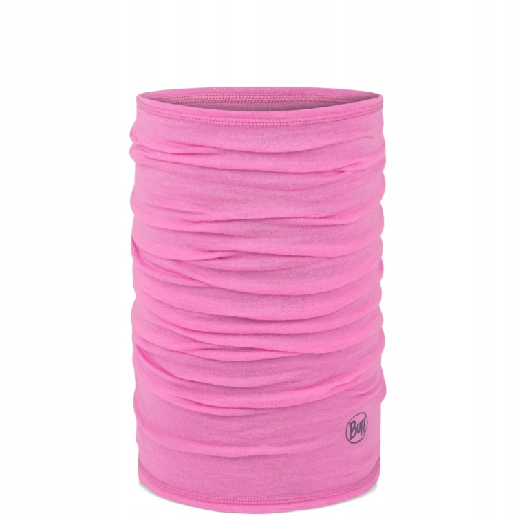 Komin bandana chusta BUFF Merino Lightweight 113010 568 różowy