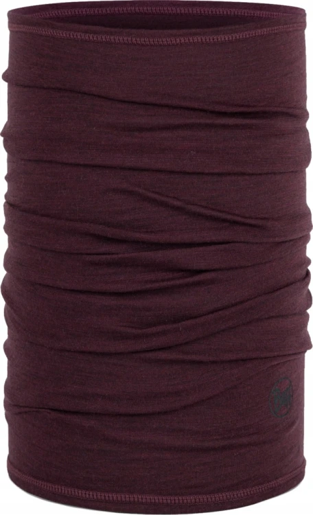 Komin bandana chusta BUFF Merino Lightweight 113010 653 bordowy