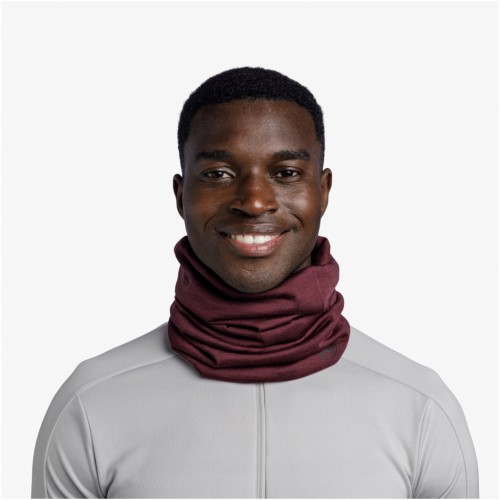 Komin bandana chusta BUFF Merino Lightweight 113010 653 bordowy