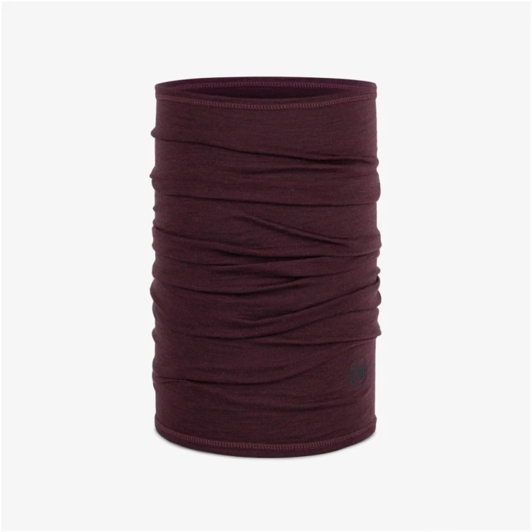 Komin bandana chusta BUFF Merino Lightweight 113010 653 bordowy