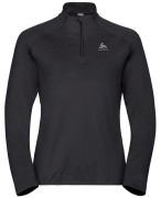 Damska bluza Odlo MIDLAYER CARVE LIGHT ZIP 541791/15000 czarny.jpg