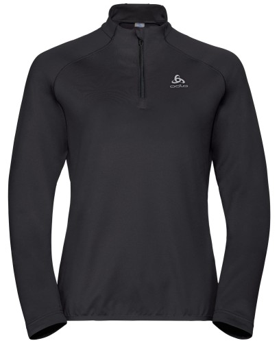 Damska bluza Odlo MIDLAYER CARVE LIGHT ZIP 541791/15000 czarny.jpg