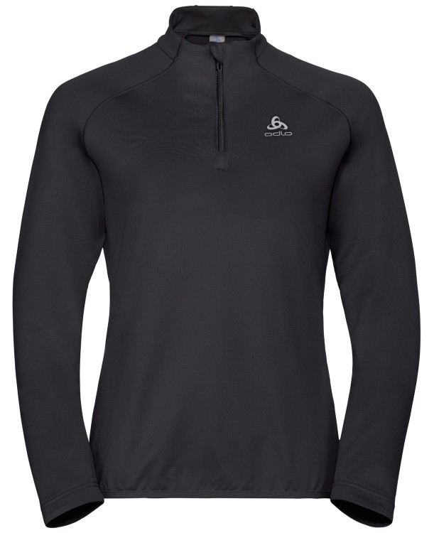 Damska bluza Odlo MIDLAYER CARVE LIGHT ZIP 541791/15000 czarny.jpg