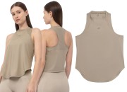 Damska koszulka bez ramion 4F H4Z22 TSDF016 beżowy 83S.jpg